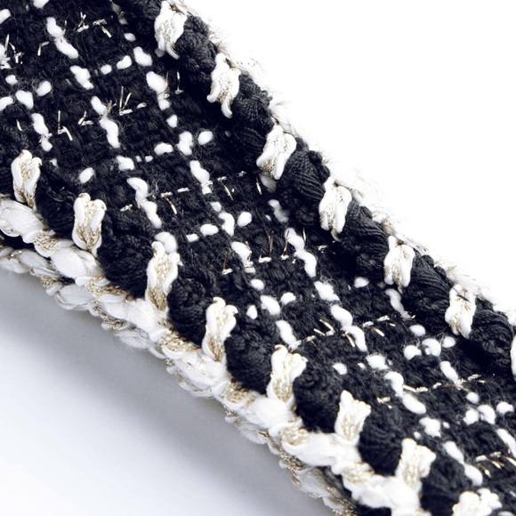 Cider Tweed U-Neckline Solid Mini Tweed Dress in Carbon Size Large NEW - Picture 4 of 15